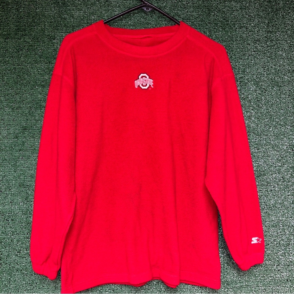 Ohio State University Red Fleece Starter Sweatshirt M College Football NCAA